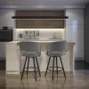 Amisco Corey 31.5-in Swivel Bar Stool - Heather Light Grey Polyester - Black Metal 3 Amisco Corey 31.5-in Swivel Bar Stool - Heather Light Grey Polyester - Black Metal -AMISCO Shop 330655581 AlternateImage1 l