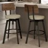 Amisco Symmetry Adjustable Stool - Beige Polyester - Brown Wood - Gun Metal -AMISCO Shop 330655598 AlternateImage1 l