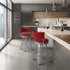 Amisco Americo 26.75-in Swivel Counter Stool - Red Polyester - Glossy Grey Metal 3 Amisco Americo 26.75-in Swivel Counter Stool - Red Polyester - Glossy Grey Metal -AMISCO Shop 330655658 AlternateImage1 l