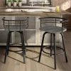 Amisco Brisk 25-in Swivel Counter Stool - Grey Distressed Wood - Gun Metal -AMISCO Shop 330655722 AlternateImage1 l