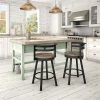 Amisco Vector 29.5-in Swivel Bar Stool - Beige Distressed Wood - Dark Brown Metal -AMISCO Shop 330655767 AlternateImage1 l