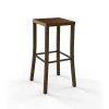 Amisco Ryan 30-in Bar Stool - Brown Distressed Wood - Medium Brown Metal