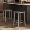 Amisco Ryan 30-in Bar Stool - Grey Distressed Wood - Matt Light Grey Metal -AMISCO Shop 330655801 AlternateImage1 l