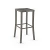 Amisco Ryan 30-in Bar Stool - Grey Distressed Wood - Matt Light Grey Metal