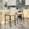 Amisco Perry Ann 26.25-in Counter Stool - Beige Quilted Fabric - Dark Brown Metal 4 Amisco Perry Ann 26.25-in Counter Stool - Beige Quilted Fabric - Dark Brown Metal -AMISCO Shop 330762144 AlternateImage1 l