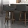 Amisco Carpenter 26.5-in Swivel Counter Stool - Charcoal Grey Polyester - Brown Wood 5 Amisco Carpenter 26.5-in Swivel Counter Stool - Charcoal Grey Polyester - Brown Wood -AMISCO Shop 330762158 AlternateImage2 l