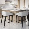 Amisco Bailey 26.75-in Counter Stool - Grey White Polyester - Black Metal 5 Amisco Bailey 26.75-in Counter Stool - Grey White Polyester - Black Metal -AMISCO Shop 330762174 AlternateImage2 l