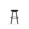 Amisco Sinclair 29.25-in Swivel Bar Stool - Black Faux Leather - Black Metal -AMISCO Shop 330762212 AlternateImage2 l