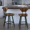 Amisco Ferguson 29.25-in Swivel Bar Stool - Brown Distressed Wood - Gun Metal 5 Amisco Ferguson 29.25-in Swivel Bar Stool - Brown Distressed Wood - Gun Metal -AMISCO Shop 330762241 AlternateImage2 l